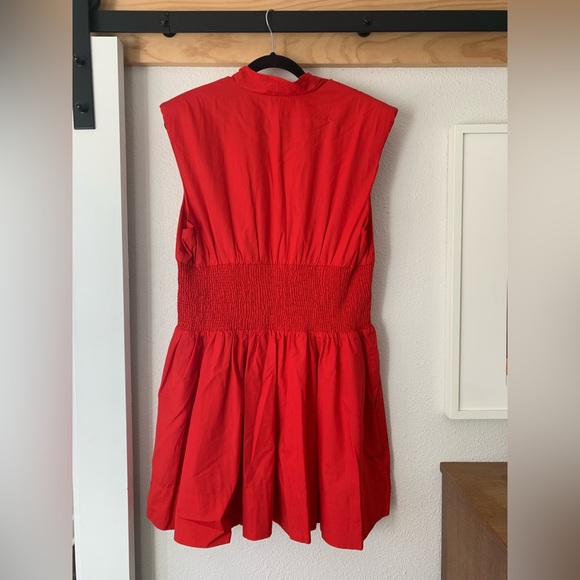 NWT Anthropologie The Tommie Mini Shirt Dress in Red, Size XL - Picture 5 of 6